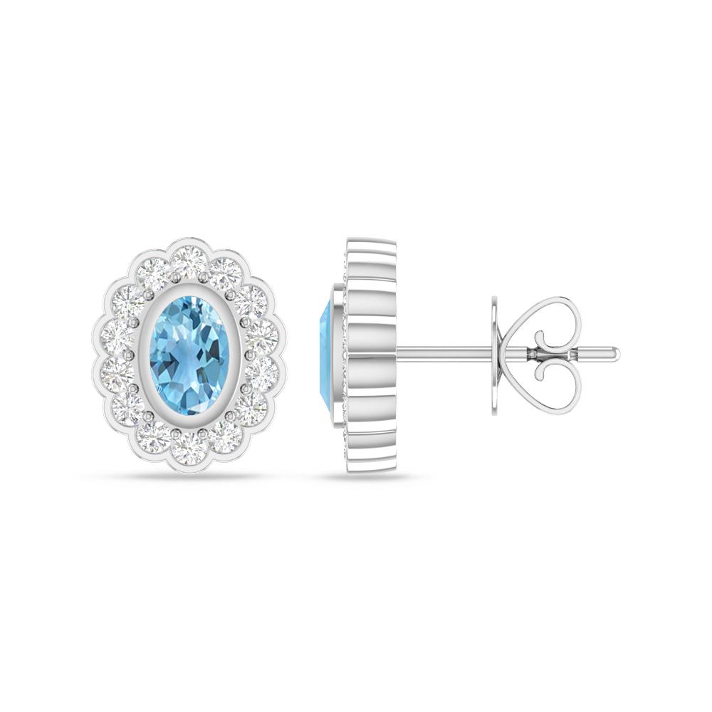 White Gold - Blue Topaz